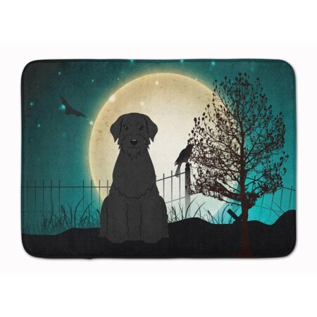 Carolines Treasures Halloween Scary Giant Schnauzer Machine Washable Memory Foam Mat BB2256RUG